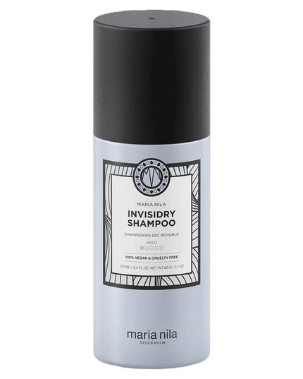 A light powder spray that quickly freshens up the hair and the scalp. The formula easily absorbs natural hair oils from the scalp and hair, which gives a newly washed look and feel to the hair. In comparison to the Maria Nila Dry Shampoo, the Invisidry gives a lighter hold and as the name reveals, it doesn't leave any trace of the product in the hair thanks to its innovative formula. Therefore, it works perfectly on both blonde and darker hair.