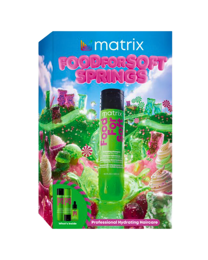 Food For Soft Kit Includes:

(1) - Food For Soft Shampoo, 10.1 fl. oz.
(1) - Food For Soft Conditioner, 10.1 fl. oz.
(1) - Food For Soft Oil, 1.7 fl. oz.
