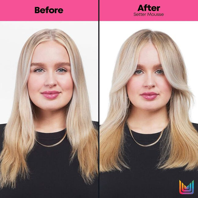 A weightless foam for volumizing lift, and shine that provides moveable, texturizing hold with lasting style memory.
