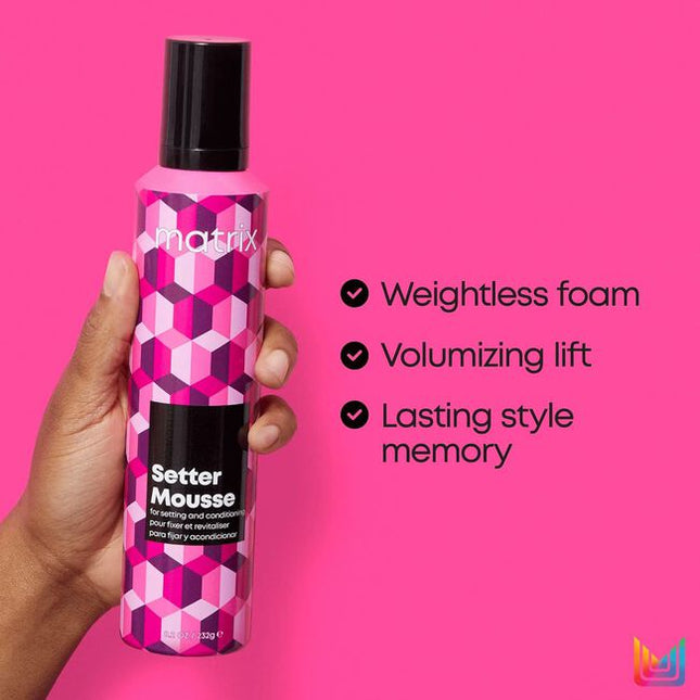 A weightless foam for volumizing lift, and shine that provides moveable, texturizing hold with lasting style memory.
