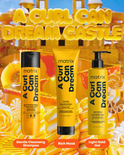 A Curl Can Dream Kit Includes:

(1) - A Curl Can Dream Shampoo, 10.1 fl. oz.
(1) - A Curl Can Dream Gel, 6.8 fl. oz.
(1) - A Curl Can Dream Mask, 9.5 fl. oz.