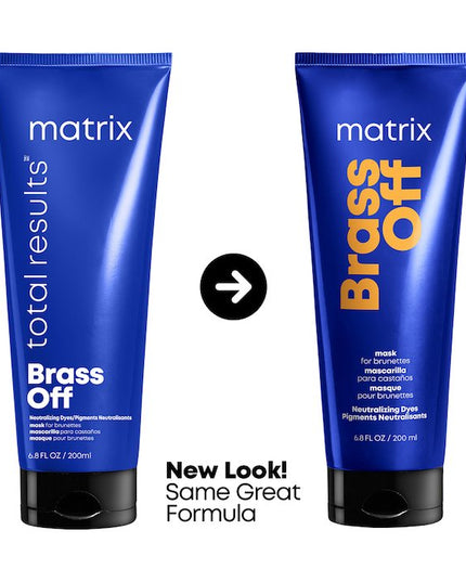 Brass Off Custom Neutralization Hair Mask is a color depositing formula that neutralizes brassy tones. Highly pigmented blue-violet tones that neutralize and eliminate brassy/orange tones to maintain lightened hair. It also helps repair and protect fragile hair.