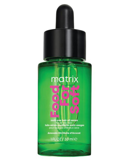 Multi-Use Hair Oil Serum, infused with avocado oil, is a leave-in treatment that helps to seal in hydration for hair that looks shiny and smooth.