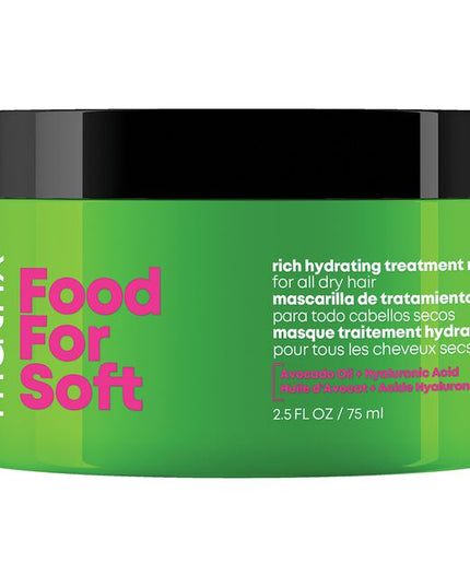 Rich Hydrating Treatment Mask infused with avocado oil + hyaluronic acid, replenishes hydration in even the driest most porous hair, making it ideal for every wash.