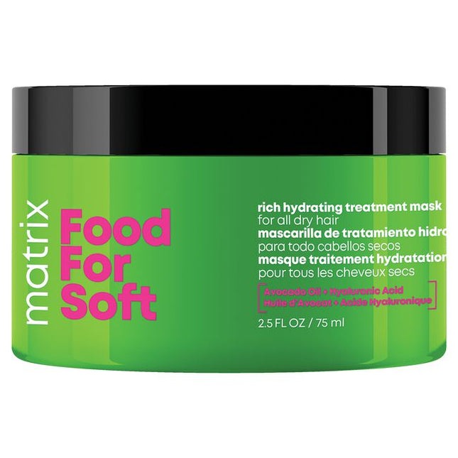 Rich Hydrating Treatment Mask infused with avocado oil + hyaluronic acid, replenishes hydration in even the driest most porous hair, making it ideal for every wash.