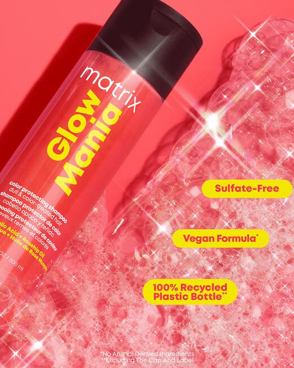 Don't let life fade your glow! This sulfate-free color-protecting shampoo, with Glycolic Acid and Rosehip Oil, preserves color glow and hair's shine from inside out for 8 weeks.* It gently cleanses, leaving dull & color-treated hair protected, softer and shinier.