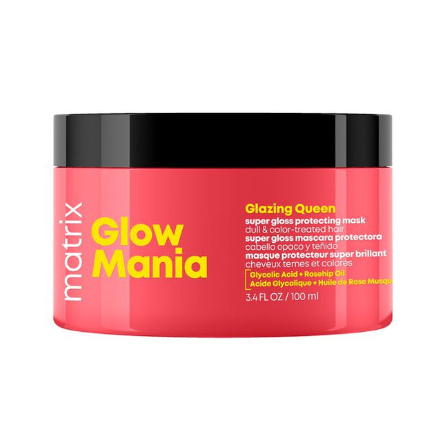 Take charge of your glow with Glazing Queen. This super gloss protecting mask, with Glycolic Acid and Rosehip Oil, preserves your color glowand hair's shine from inside out for 8 weeks.* Hair is softer, smoother, and radiant with vibrant and glossy color. For dull &amp; color treated hair.