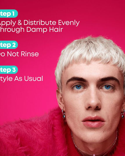 Matrix Instacure Anti-Breakage Leave-In Treatment restores lifeless, brittle hair to a healthy, soft, and strengthened state. Infused with liquid proteins, this leave-in treatment protects hair from breakage and heat up to 450°F/230°C. Perfect for all hair types and textures.