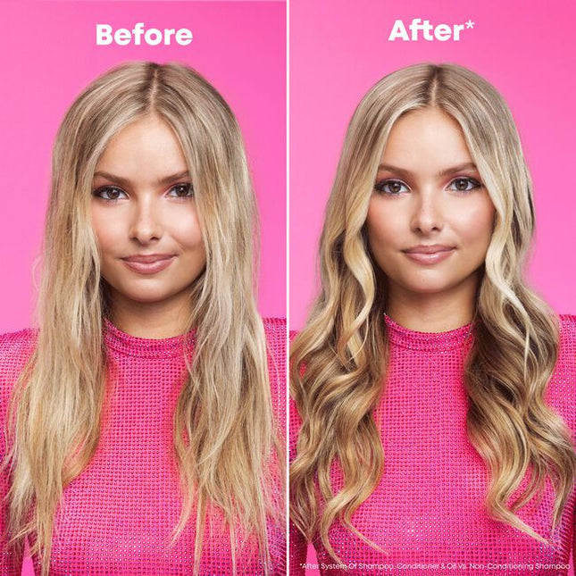 Matrix Instacure Build-A-Bond Billion Bond Oil actively repairs mega damaged hair with a professional bonding formula infused with Citric Acid and Amino Acids. This vegan, leave-in oil offers heat protection up to 450°F without greasiness . Strengthen your hair, reduce split ends, and restore the healthy feel of a fresh haircut at home or in the salon.