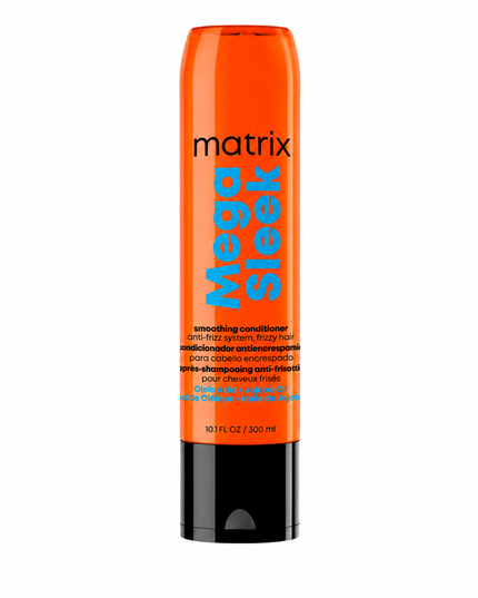 An essential professional smoothing conditioner that empowers stylists to deliver up to 96 hours of frizz-free perfection. The Matrix Mega Sleek Conditioner, with jojoba oil and oleic acid, instantly detangles and hydrates, creating the perfect foundation for a sleek, long-lasting style.