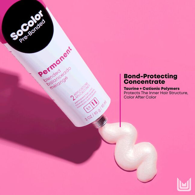 Blended Collection pre-blended with brown/tan background. Formulated for natural and fashion tones on <50% gray.