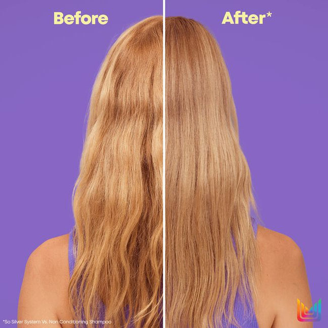 The So Silver Deep Conditioning Toning Hair Mask thinks like a toner and conditions like a deep treatment. It is customizable to enhance all blonde and grey hair colors with a cool finish. 