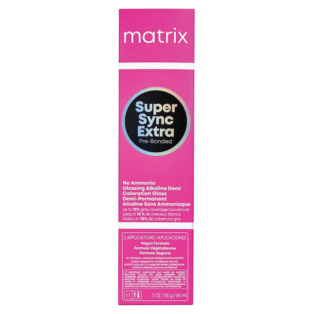 The 1st Pre-Bonded Alkaline Demi-Permanent Hair Color from Matrix that syncs coverage, care and shine. Formulated with no ammonia, instant fiber protection, and covers up to 75% of grays.