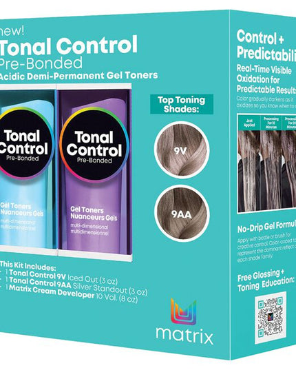 Purchase 7 tubes of Tonal Control and receive free:

1 Demi-Permanent Shade Chart
1 Matrix Universal Cream Developer 10 vol (32 oz)
1 Miracle Creator Treatment (200ml)
1 Light Master Pre-Bonded Packette (30g)
1 Open Air Pre-Bonded Packette (30g)