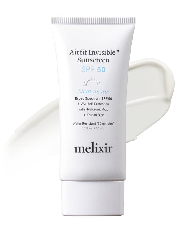 Invisible Vegan Sunscreen with Korean Rice and Hyaluronic Acid. 