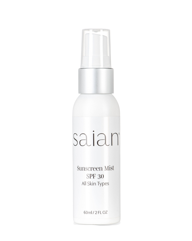 Saian Gentle Sunscreen Mist is a broad-spectrum facial sunscreen designed specifically for sensitive and acne-prone skin. Lightweight and non-comedogenic, this alcohol-free spray shields the skin with SPF 30 protection, while delivering hydration and soothing botanicals that won’t clog pores or cause irritation. Formulated with Hyaluronic Acid to replenish moisture and Vitamin E to neutralize free radicals, it also features a calming blend of Chamomile, Aloe Vera, and Calendula—making it the ideal SPF 