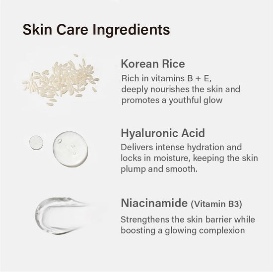 Invisible Vegan Sunscreen with Korean Rice and Hyaluronic Acid. 