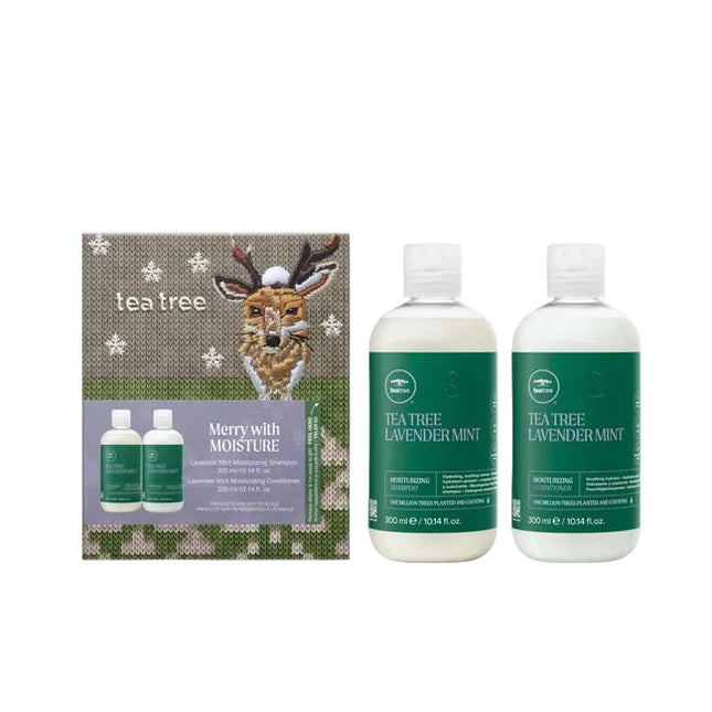 Merry with Moisture Set Includes:
(1) - Lavender Mint Moisturizing Shampoo, 10.14 fl. oz.
(1) - Lavender Mint Moisturizing Conditioner, 10.14 fl. oz.