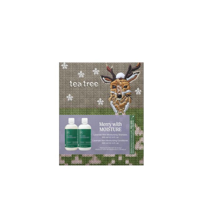 Merry with Moisture Set Includes:
(1) - Lavender Mint Moisturizing Shampoo, 10.14 fl. oz.
(1) - Lavender Mint Moisturizing Conditioner, 10.14 fl. oz.
