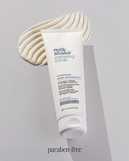 Repairs hair bonds and progressively restores them for long-lasting results, without weighing hair down. Formulated with milk proteins and enhanced with NutriBond Complex™, a naturally derived blend of rice proteins, amino acids and hyaluronic acid. Scientifically proven to instantly repair hair bonds and reconstruct damaged hair for stronger, healthier looking hair you can feel.