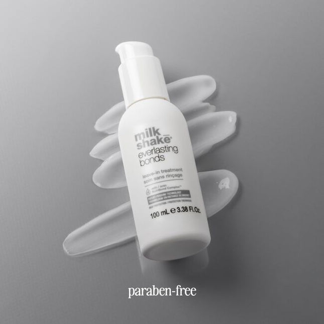 Protects hair fiber from heat damage up to 230°C/446°F. Provides softness and shine to the hair with an intense smoothing action. Formulated with milk proteins and enhanced with NutriBond Complex™, a naturally derived blend of rice proteins, amino acids and hyaluronic acid that repairs hair bonds for stronger, healthier looking hair you can feel.