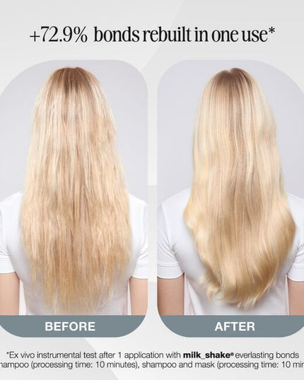 Instantly reconstructs damaged hair bonds to restore and strengthen hair in just one use. Delivers visible nourishment and radiant shine without weighing hair down. Formulated with milk proteins and enhanced with NutriBond Complex™, a naturally derived blend of rice proteins, amino acids and hyaluronic acid. Scientifically proven to instantly repair hair bonds and reconstruct damaged hair for stronger, healthier looking hair you can feel.