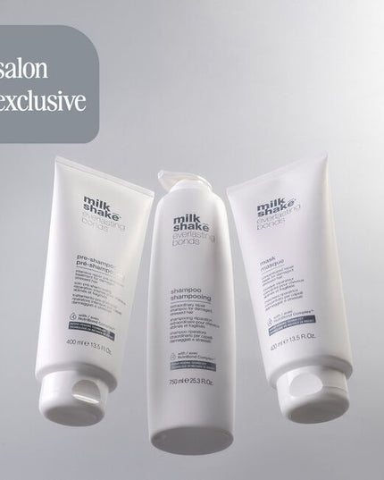 Intensively repairs, strengthens and reconstructs hair in just one use. Formulated with milk proteins and enhanced with NutriBond Complex™, a naturally derived blend of rice proteins, amino acids and hyaluronic acid. Scientifically proven to instantly repair hair bonds and reconstruct damaged hair for stronger, healthier looking hair you can feel.