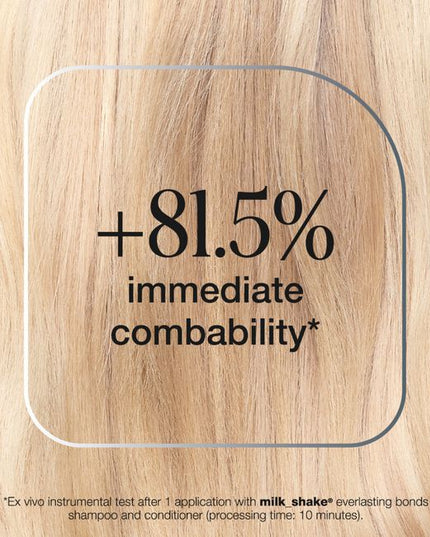 Gently cleanses while repairing and reinforcing damaged hair bonds. Formulated with milk proteins and enhanced with NutriBond Complex™, a naturally derived blend of rice proteins, amino acids and hyaluronic acid. Scientifically proven to instantly repair hair bonds and reconstruct damaged hair for stronger, healthier looking hair you can feel.