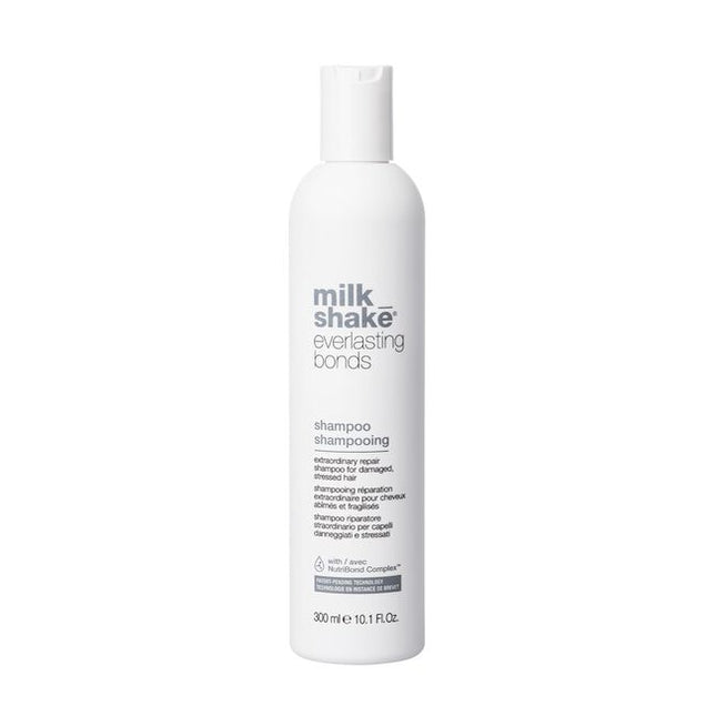 Gently cleanses while repairing and reinforcing damaged hair bonds. Formulated with milk proteins and enhanced with NutriBond Complex™, a naturally derived blend of rice proteins, amino acids and hyaluronic acid. Scientifically proven to instantly repair hair bonds and reconstruct damaged hair for stronger, healthier looking hair you can feel.