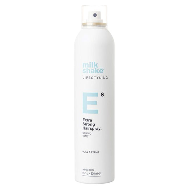 milk_shake extra strong hairspray is a firm hold hair spray that provides structure for long-lasting styles. Formulated with Pro Vitamin B5, seals in moisture for lasting hydration. Contains heat protection with anti-frizz and anti-static properties.