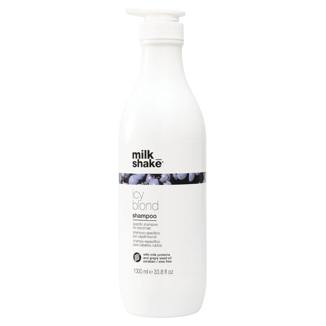 milk_shake icy blond shampoo is a color-depositing toner & cleanser all in one. This isn't your average purple shampoo for blonde hair.