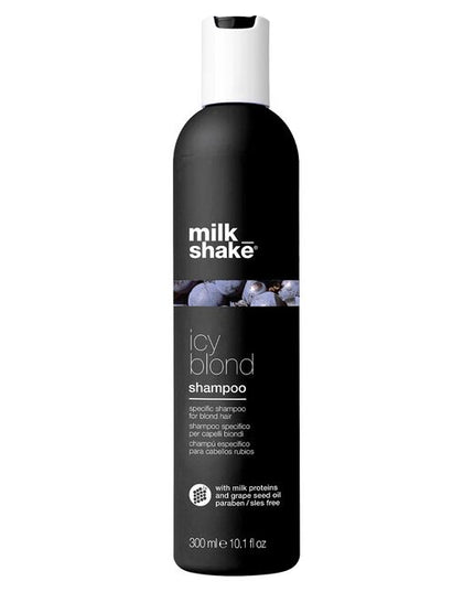 milk_shake icy blond shampoo is a color-depositing toner & cleanser all in one. This isn't your average purple shampoo for blonde hair.
