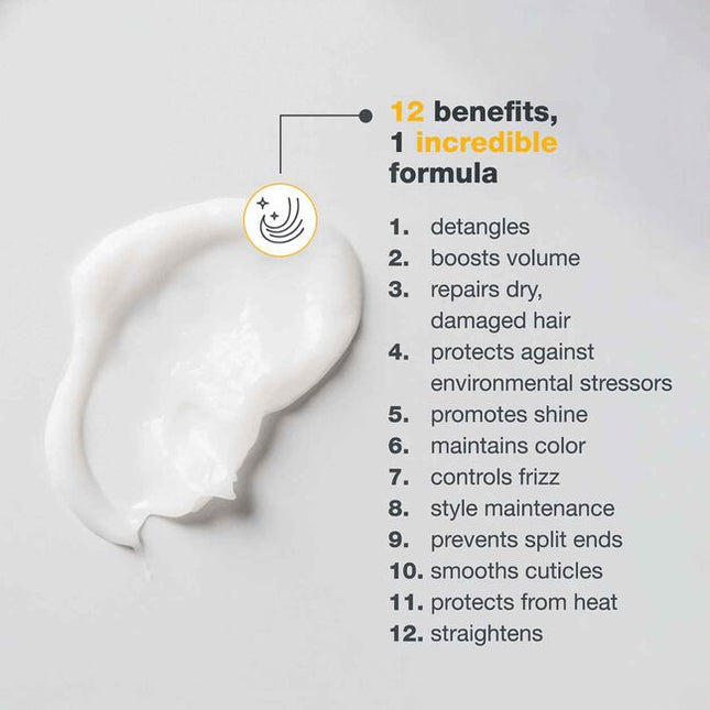 A multi-benefit leave-in treatment that nourishes, protects, and strengthens while delivering silky softness, shine, and frizz control. Formulated with milk proteins and fruit extracts, it deeply conditions while shielding hair from heat and environmental damage.