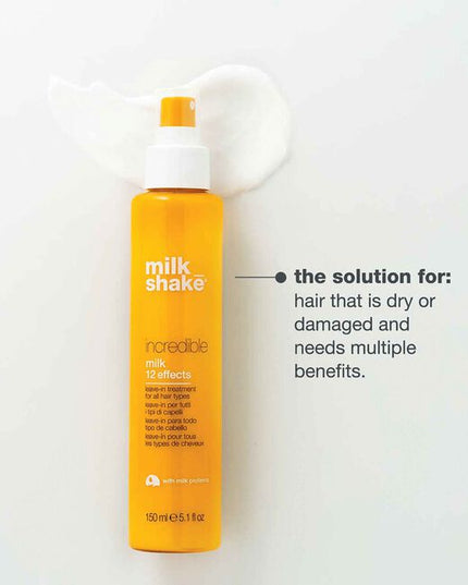 A multi-benefit leave-in treatment that nourishes, protects, and strengthens while delivering silky softness, shine, and frizz control. Formulated with milk proteins and fruit extracts, it deeply conditions while shielding hair from heat and environmental damage.