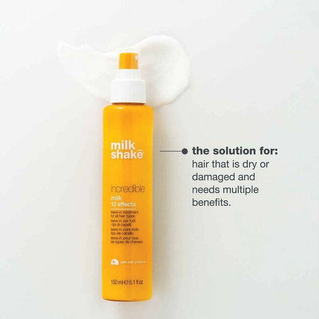 A multi-benefit leave-in treatment that nourishes, protects, and strengthens while delivering silky softness, shine, and frizz control. Formulated with milk proteins and fruit extracts, it deeply conditions while shielding hair from heat and environmental damage.