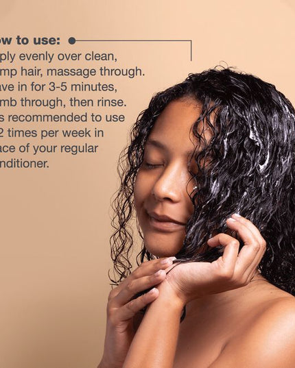 Rich, creamy mask delivers targeted care to restore softness and manageability to dry, damaged strands. With a blend of organic murumuru butter and amaranth seed extract, it deeply nourishes, smooths frizz, and supports hair’s natural strength. Hair feels instantly softer, easier to detangle, and more resilient to everyday stress.