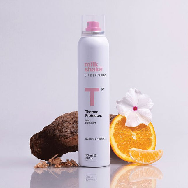 A lightweight spray that shields hair from the damaging heat of blow-dryers, straighteners, and curling irons by creating an invisible protective barrier. Infused with hydrolyzed silk, milk protein, and quinoa, it helps prevent breakage and split ends while delivering radiant shine.