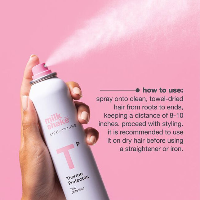 A lightweight spray that shields hair from the damaging heat of blow-dryers, straighteners, and curling irons by creating an invisible protective barrier. Infused with hydrolyzed silk, milk protein, and quinoa, it helps prevent breakage and split ends while delivering radiant shine.