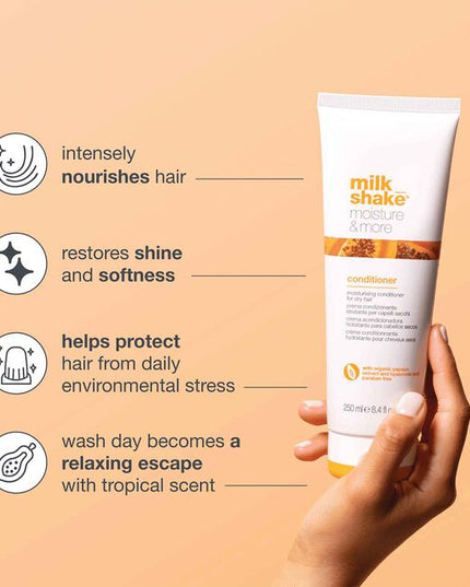 Indulge tresses with a burst of hydration when using this deeply moisturizing conditioner for dry hair packed with nourishing ingredients, this dry hair conditioner helps restore moisture, leaving hair feeling soft, smooth, and shiny.