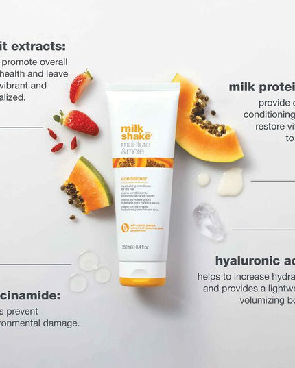 Indulge tresses with a burst of hydration when using this deeply moisturizing conditioner for dry hair packed with nourishing ingredients, this dry hair conditioner helps restore moisture, leaving hair feeling soft, smooth, and shiny.