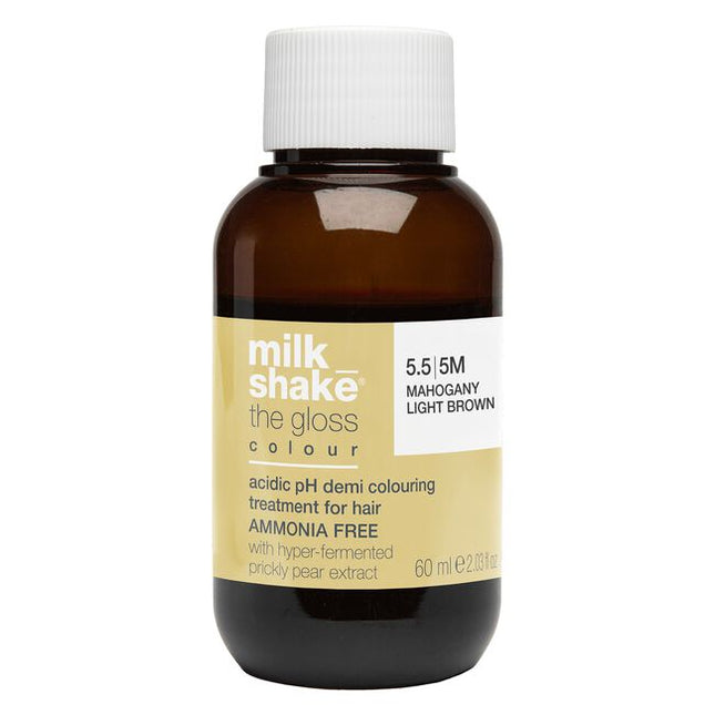 The Gloss Colour delivers beautiful color tones without modifying hair’s natural structure. This unique hair color treatment deposits color, increased shine, and improves the overall health of the hair.