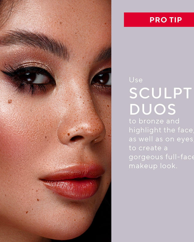 A duo of perfectly paired shades in one convenient compact making it effortless to achieve a flawless highlight and contour every time!