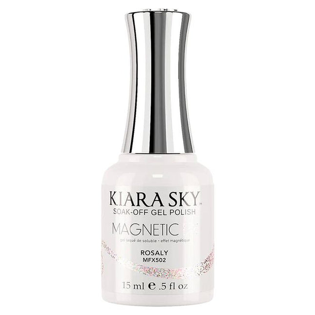 Experience the magic of magnetized nails with the Kiara Sky MagneticFX Collection. This stunning range of cat-eye gel polishes brings depth, dimension, and shimmer to every manicure. Infused with ultra-fine magnetic pigments, each shade transforms under the swipe of a magnet to reveal a mesmerizing, multi-dimensional effect.