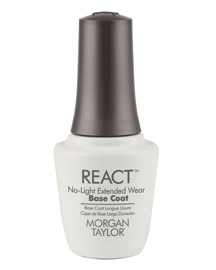 React Base Coat with Gelish Infused Technology provides radical color adhesion for up to 10 days of wear. This hybrid base coat applies like standard nail lacquer, with no LED light needed, and has an easy soak-free removal. Its stain protection helps maintain the integrity of the natural nail and keep clients satisfied. The best part, when paired with React Top Coat this base can be used with ANY nail lacquer you already own!