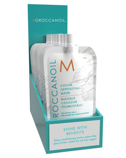 Color Depositing Mask Display Includes:

(9) Clear Color Depositing Mask - 1 fl. oz.
(1) Color Depositing Mask Display - 7.75H X 3W X 6.8D