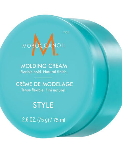 Moroccanoil Molding Cream is a fiber-rich, emollient cream that can be used as a leave-in shaper for creating styles with flexible structure and effortless definition—from backstage looks to street-inspired styles. This versatile formula is infused with thickening fibers that help the hair appear thicker and fuller, with natural-looking texture and enhanced definition, while argan and olive oils work to moisturize, condition, and tame frizz and flyaways.