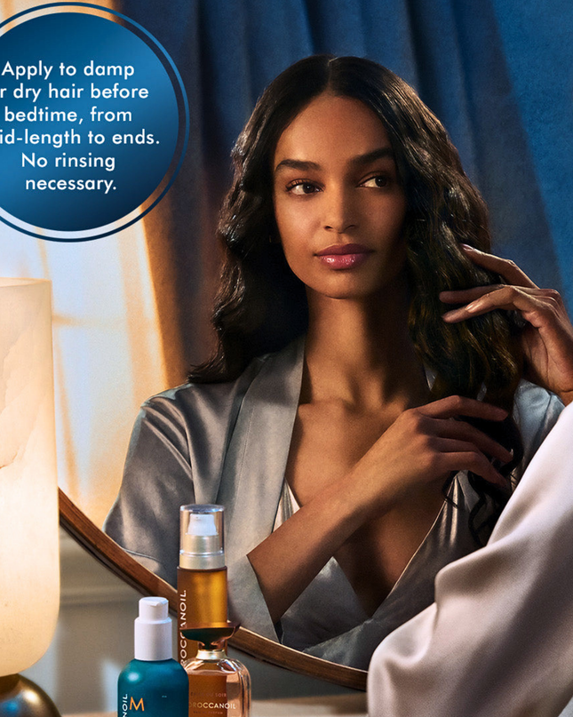 Transform your hair while you sleep with Morccanoil Overnight Leave-in Mask—the ultimate solution for dry, dehydrated strands. This leave-in mask makes your morning routine effortless by reducing frizz, minimizing split ends, and preventing tangles while you sleep for lasting smoothness.