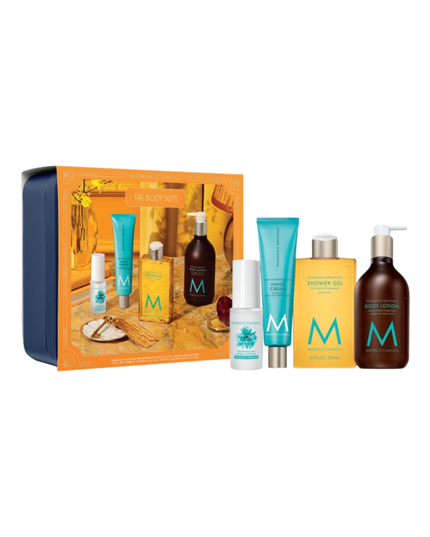 The Body Suite Kit Includes:
(1) - Brumes Du Maroc Hair & Body Mist, 1 fl. oz.
(1) - Shower Gel Fragrance Originale, 8.4 fl. oz.
(1) - Hand Cream Fragrance Originale, 3.4 fl. oz.
(1) - Body Lotion Fragrance Originale, 12.2 fl. oz.
