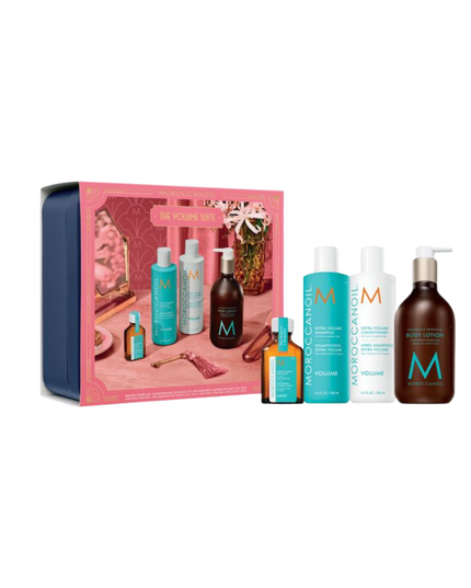 The Volume Suite Kit Includes:

(1) - Body Lotion Fragrance Originale, 12.2 fl. oz.
(1) - Light Treatment, 0.84 fl. oz.
(1) - Xtra Volume Shampoo, 8.5 fl. oz.
(1) - Xtra Volume Conditioner, 8.5 fl. oz.