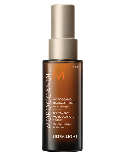 A weightless, argan-oil infused spray that instantly absorbs into hair for enhanced manageability, conditioning, and shine. Nourishes and hydrates for hair that looks and feels healthy. The premium, alcohol-free formula is easily—and instantly—absorbed by wet or dry hair. With its unique cloud-like mist, this spray will provide all of the shine and nourishment benefits of oils, without making the hair feel weighed down or leaving any greasy residue.